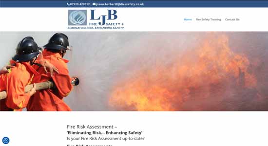 LJB Fire Safety - Norfolk Web Designers Portfolio